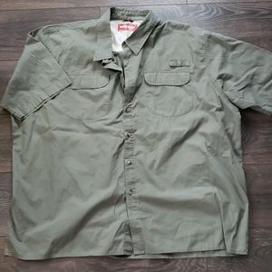 Olive green Wrangler button down